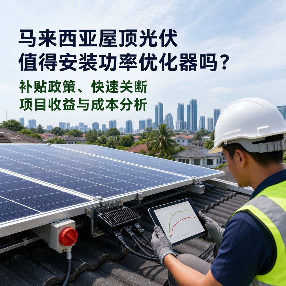 马来西亚屋顶光伏值得安装功率优化器吗？补贴政策、快速关断、项目收益与成本分析