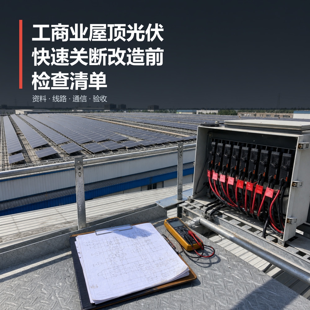 工商业屋顶光伏快速关断改造前检查清单(pic1)