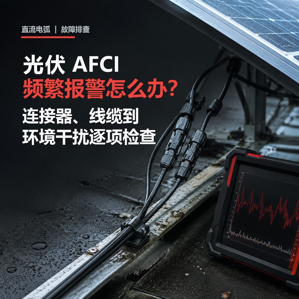 光伏AFCI频繁报警怎么办?从连接器、线缆到环境干扰逐项检查(pic1)