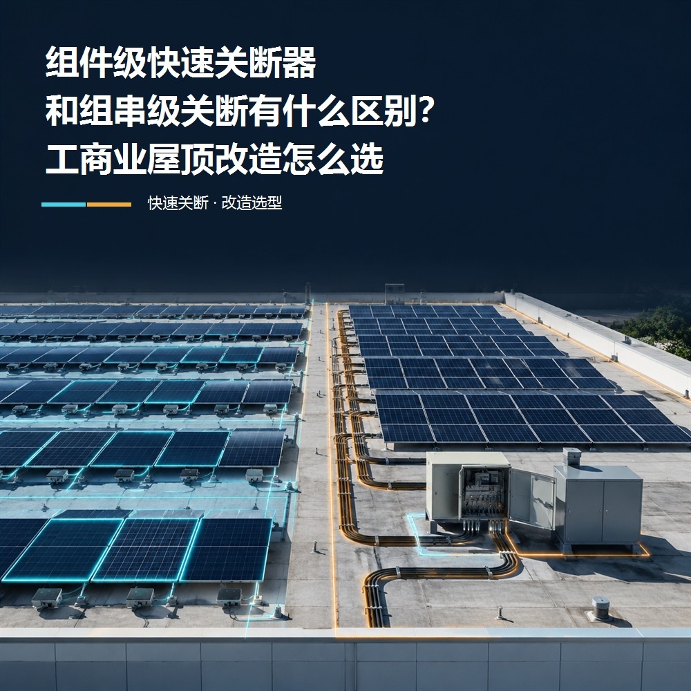 组件级快速关断器和组串级关断有什么区别？工商业屋顶改造怎么选(pic1)