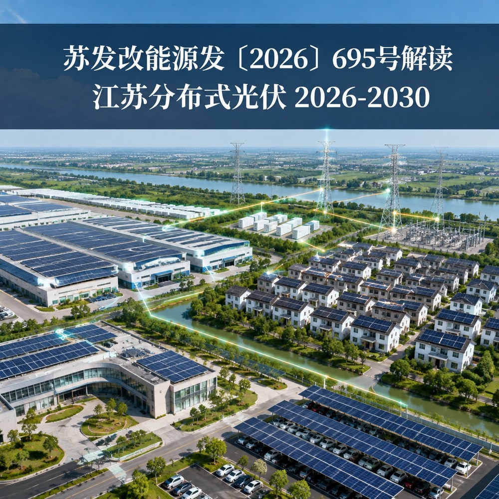 苏发改能源发〔2026〕695号解读:江苏分布式光伏2026-2030年怎么建?(pic1)
