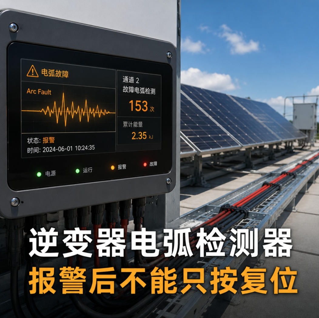 逆变器电弧检测器如何工作？报警后不能只按复位键(pic1)