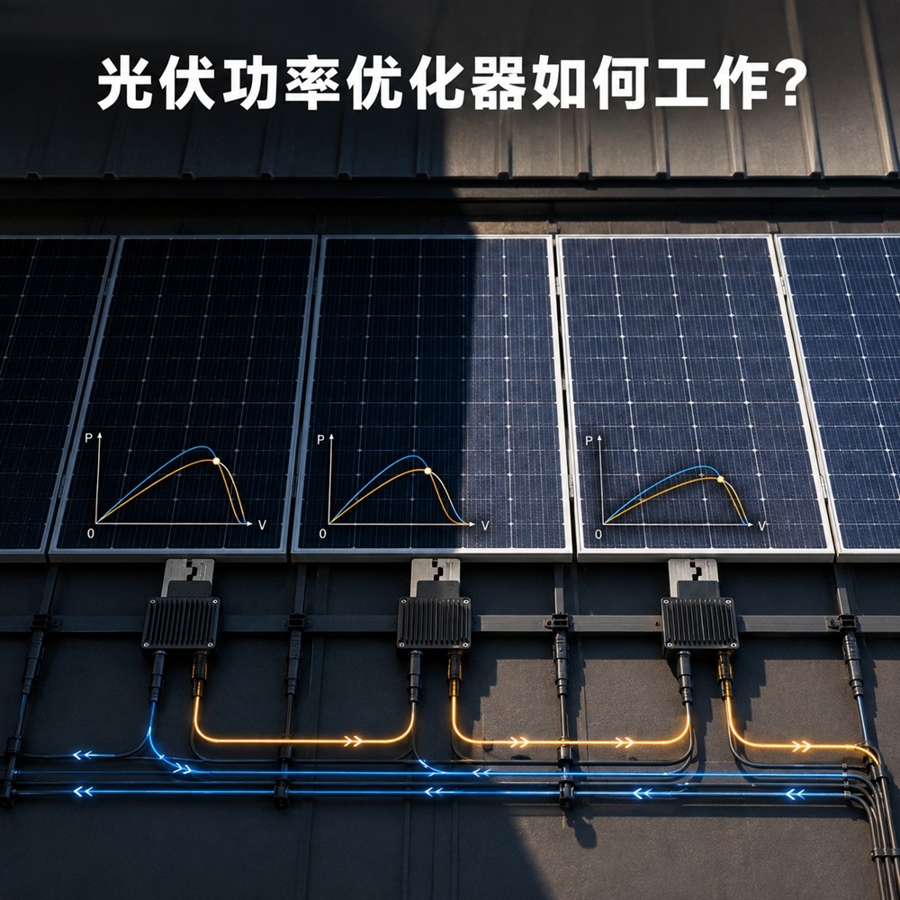 光伏功率优化器如何工作?组件级MPPT到底能解决哪些发电损失(pic1)