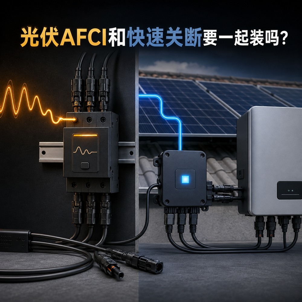 光伏AFCI和快速关断要一起装吗?两种安全功能别互相替代(pic1)