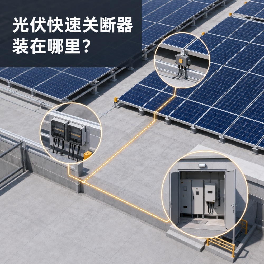 光伏快速关断器装在哪里?组件旁、组串端和逆变器侧别混为一谈(pic1)